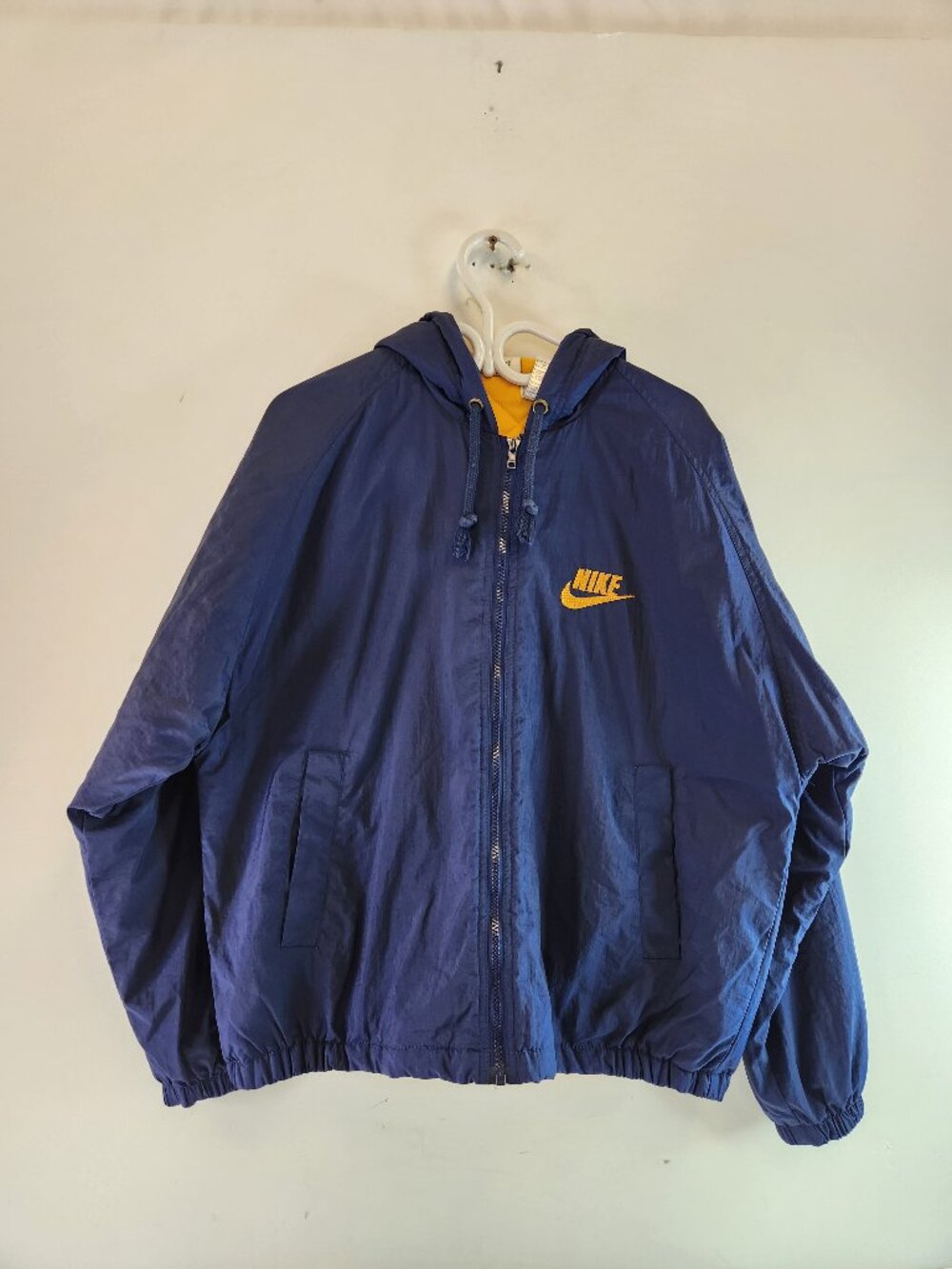 90's Nike Windbreaker Light Jacket Navy Blue Vintage Retro Men's Small